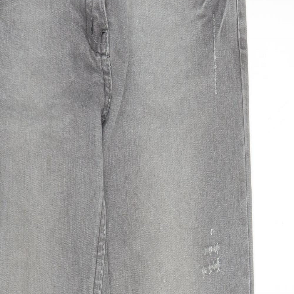 Foxy Womens Grey  Denim Bootcut Jeans Size 12 L30 in