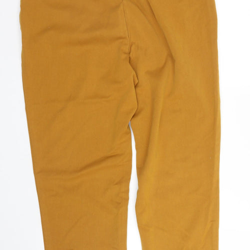 F&F Womens Yellow   Carrot Trousers Size 12 L26 in