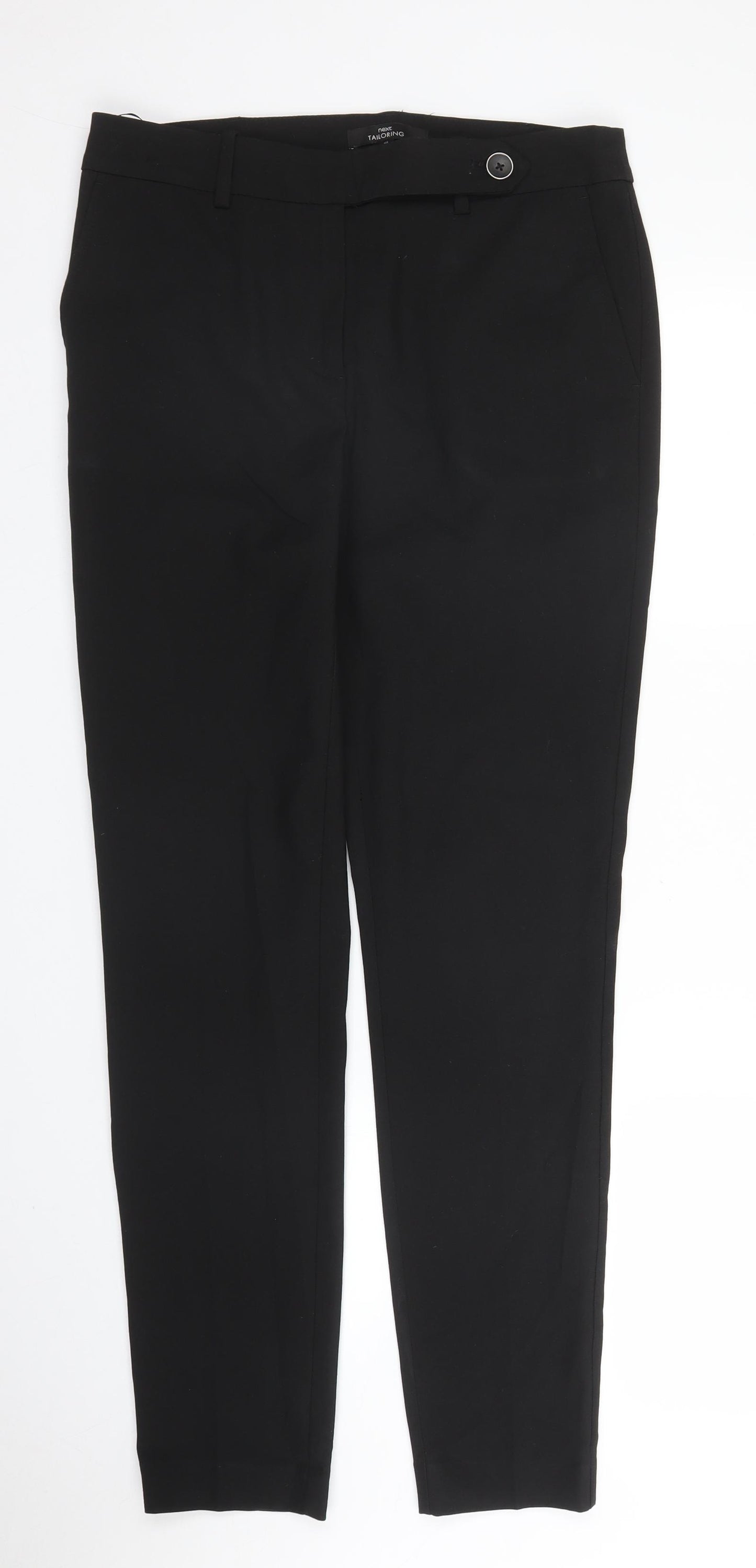 NEXT Womens Black   Carrot Trousers Size 10 L29 in