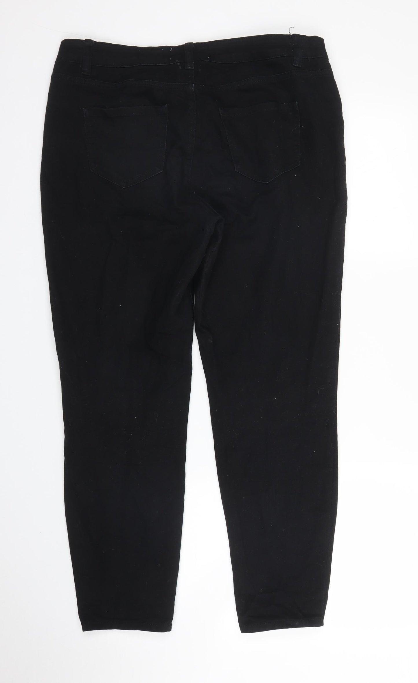 New Look Womens Black  Denim Skinny Jeans Size 14 L26 in