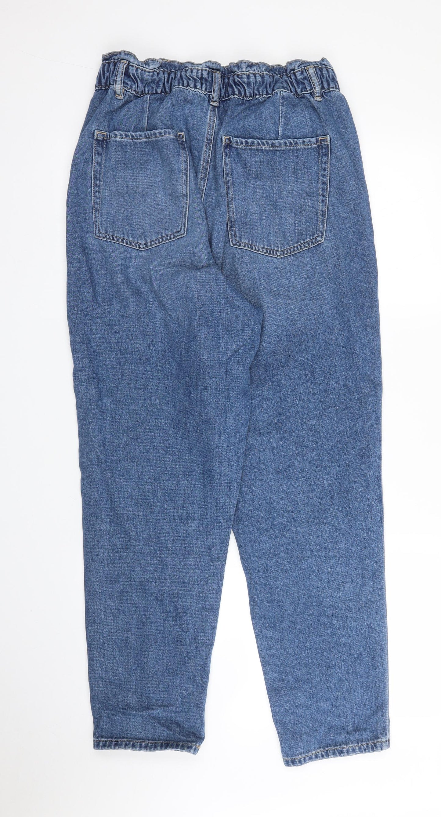 F&F Womens Blue  Denim Mom Jeans Size 14 L27 in