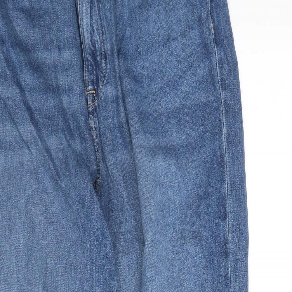 F&F Womens Blue  Denim Mom Jeans Size 14 L27 in