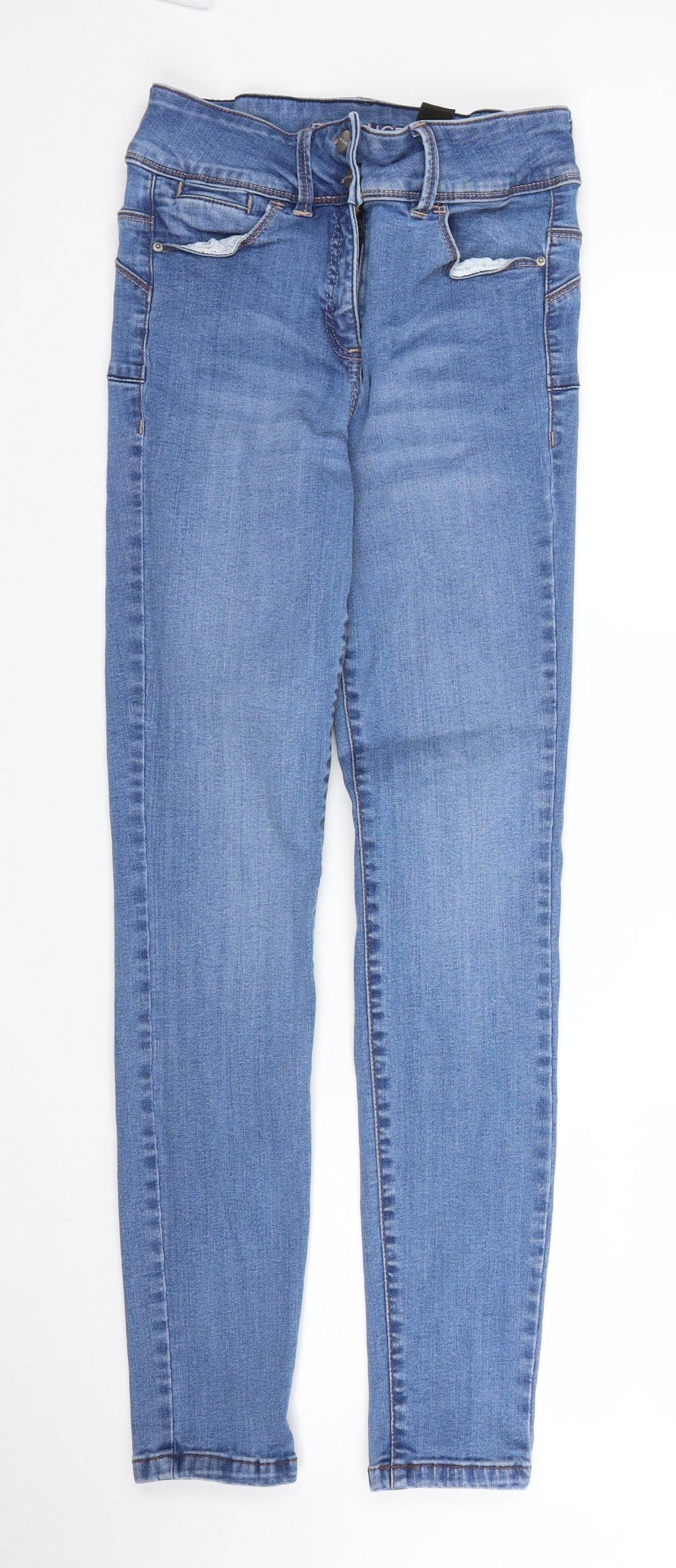 NEXT Womens Blue  Denim Skinny Jeans Size 8 L28.5 in