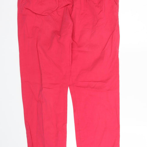 TRF Womens Pink   Chino Trousers Size 8 L31 in