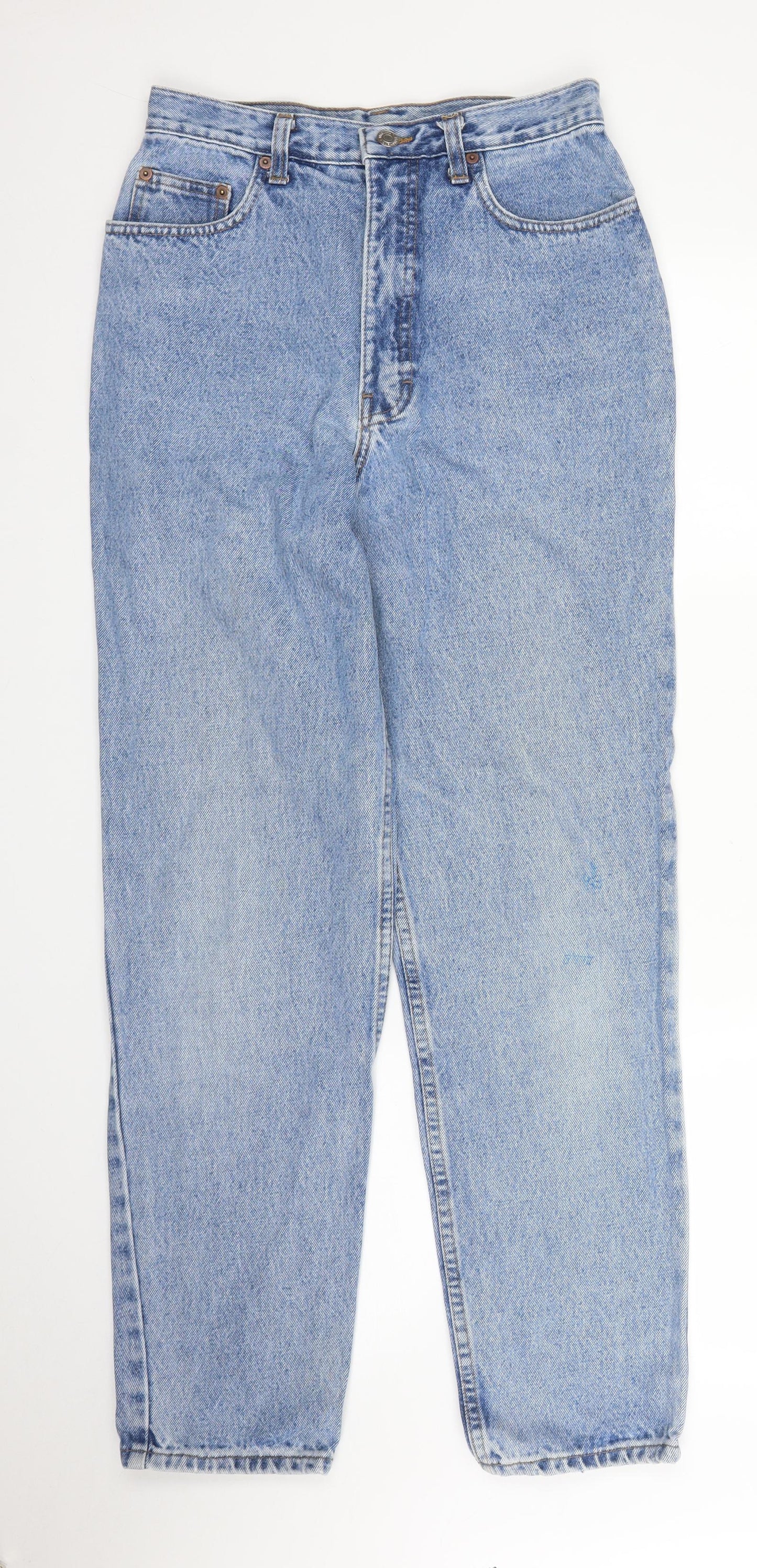M&S Womens Blue  Denim Mom Jeans Size 12 L29 in