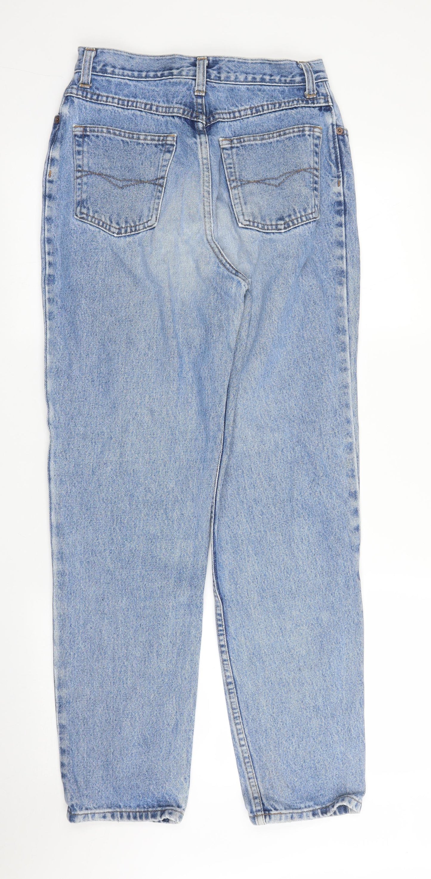 M&S Womens Blue  Denim Mom Jeans Size 12 L29 in