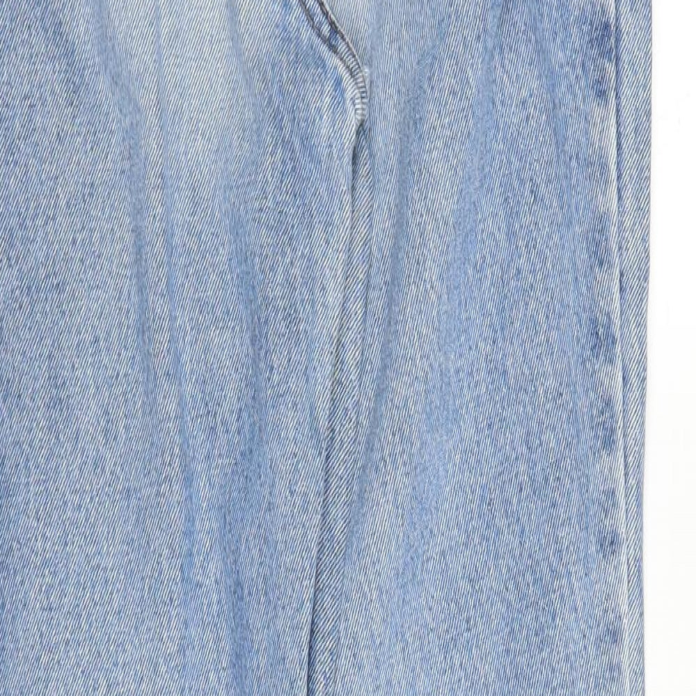 M&S Womens Blue  Denim Mom Jeans Size 12 L29 in