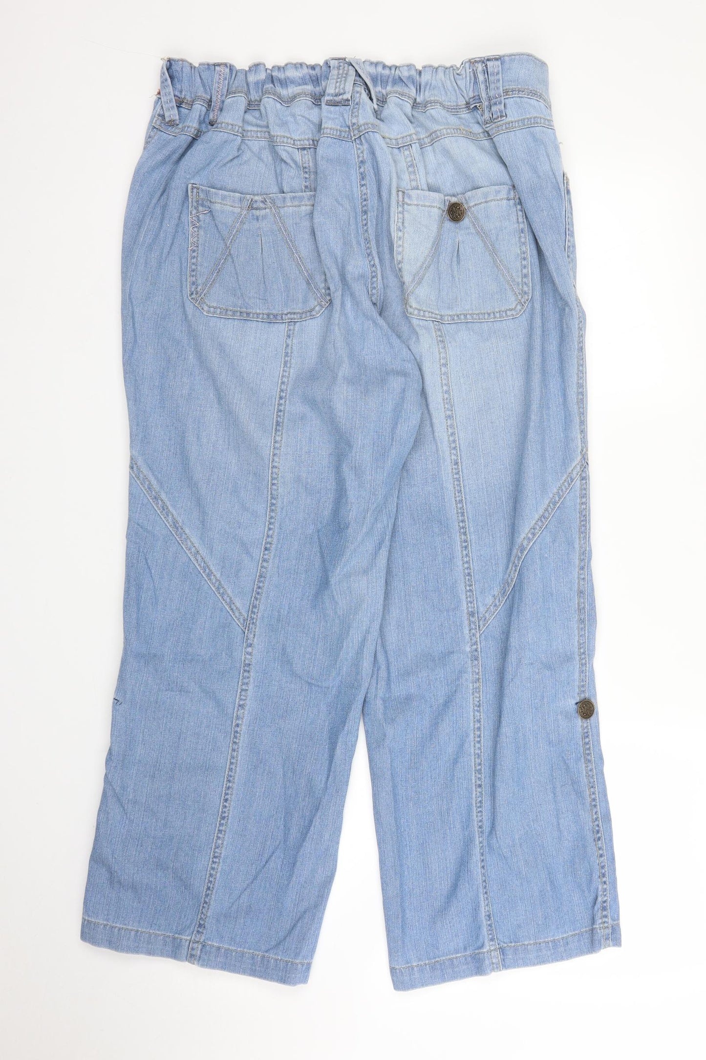 Preworn Womens Blue  Denim Straight Jeans Size 18 L26 in