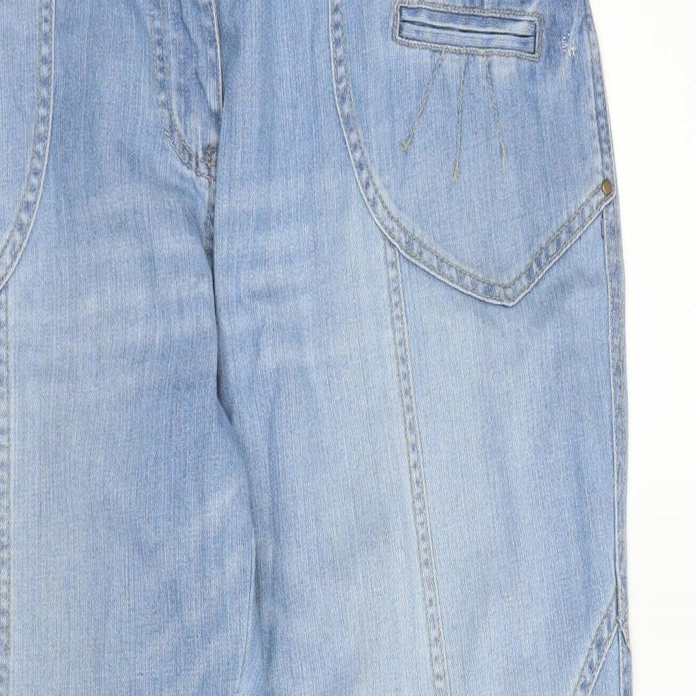 Preworn Womens Blue  Denim Straight Jeans Size 18 L26 in