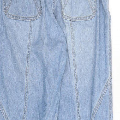 Preworn Womens Blue  Denim Straight Jeans Size 18 L26 in