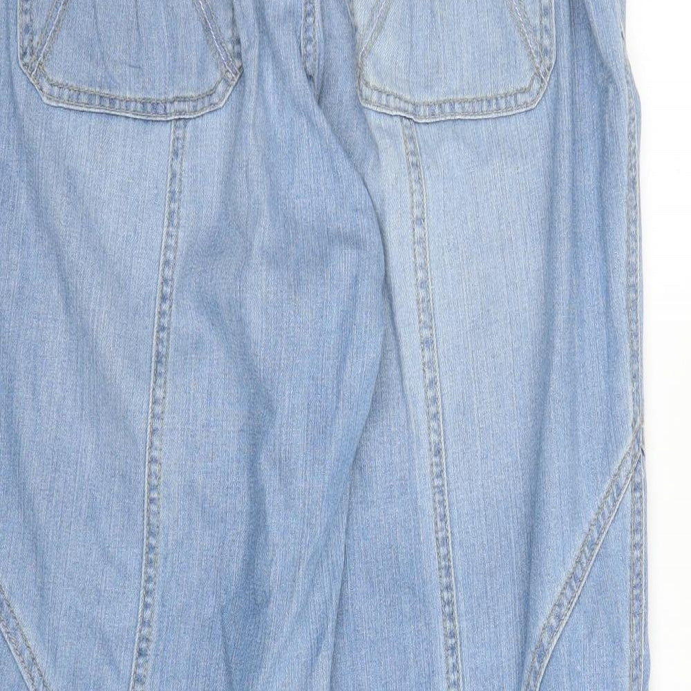 Preworn Womens Blue  Denim Straight Jeans Size 18 L26 in