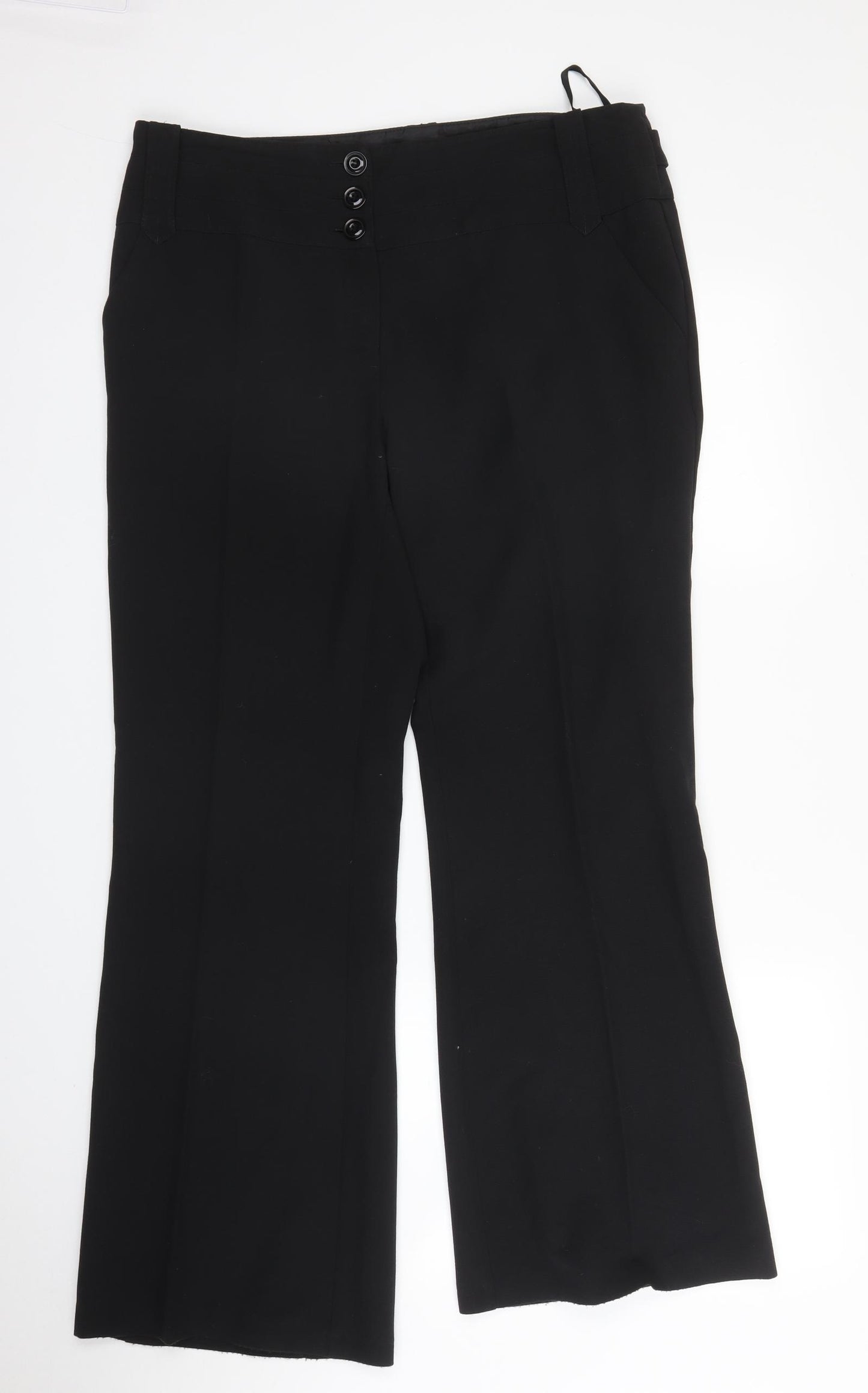 George Womens Black   Trousers  Size 14 L30 in