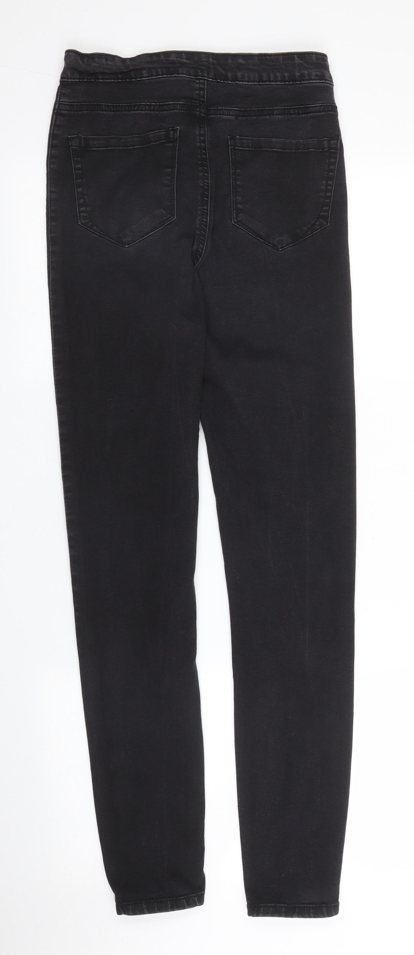 Primark Womens Black  Denim Skinny Jeans Size 8 L29 in