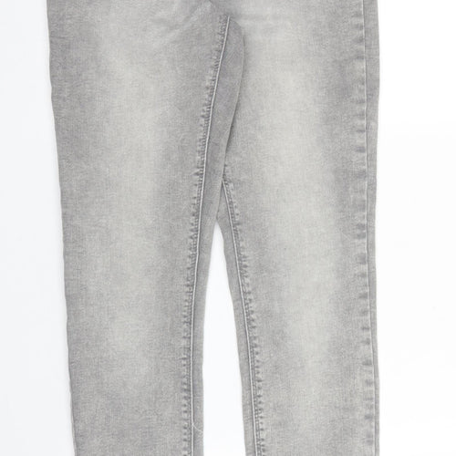 Primark Womens Grey  Denim Skinny Jeans Size 10 L27 in