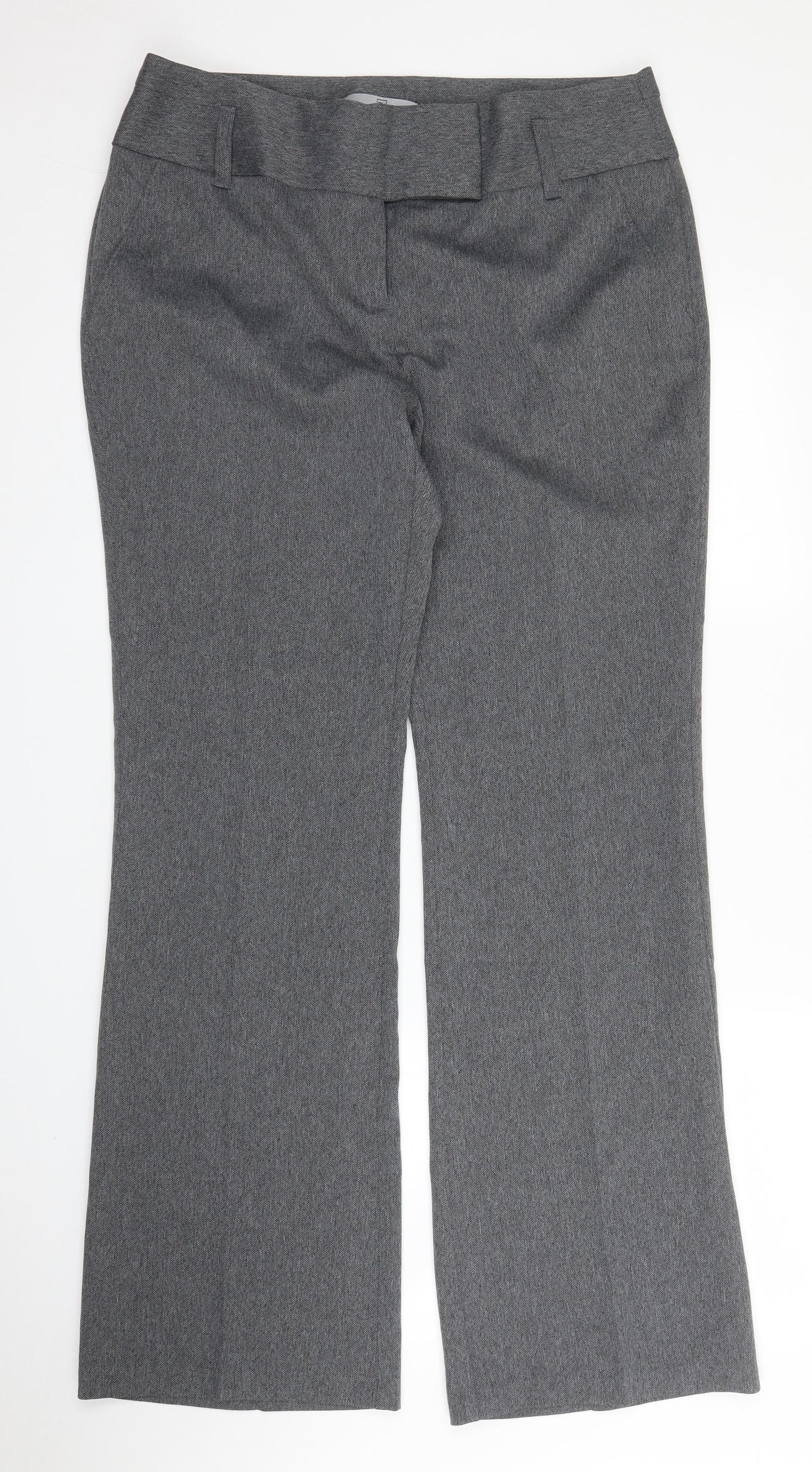 TU Womens Grey   Trousers  Size 14 L33.5 in