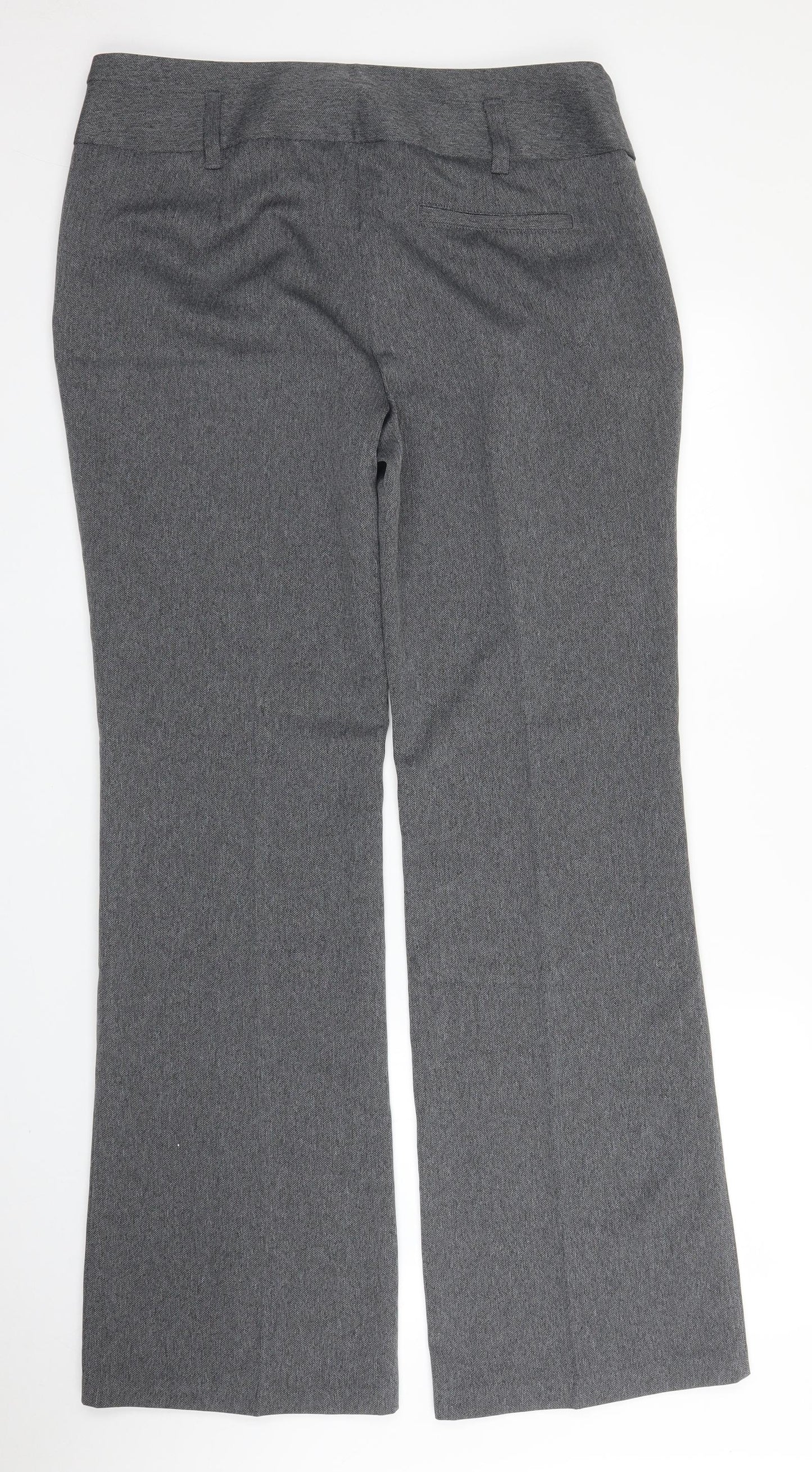 TU Womens Grey   Trousers  Size 14 L33.5 in