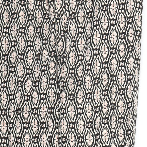 Primark Womens Pink Geometric  Capri Trousers Size 8 L24 in