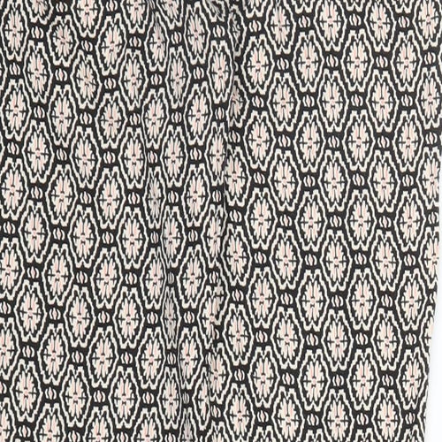 Primark Womens Pink Geometric  Capri Trousers Size 8 L24 in