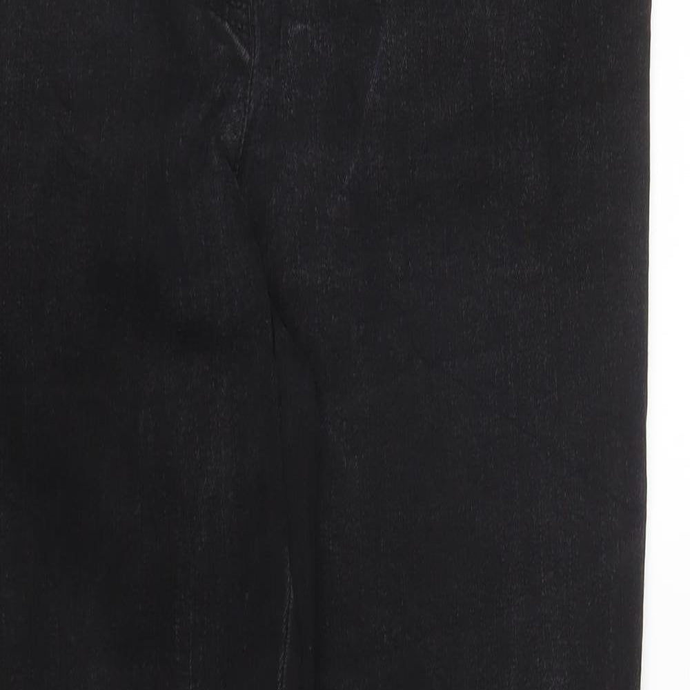 Alba Moda Womens Black  Denim Skinny Jeans Size 10 L27 in