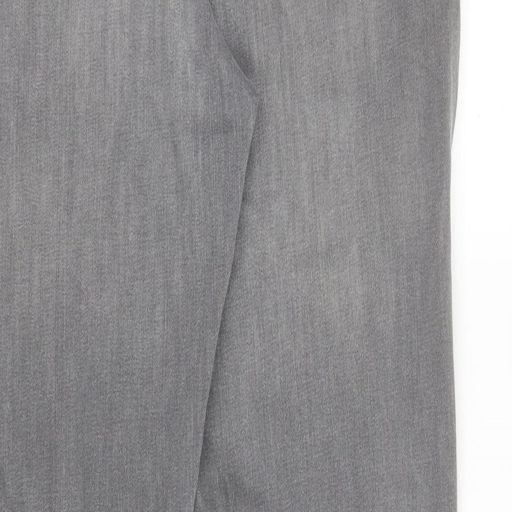 M&S Womens Grey  Denim Straight Jeans Size 18 L28 in