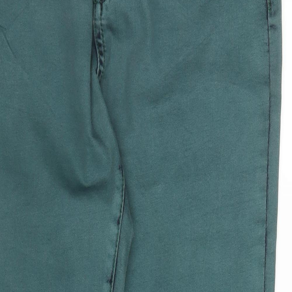 My Christy Womens Green  Denim Skinny Jeans Size 14 L24 in
