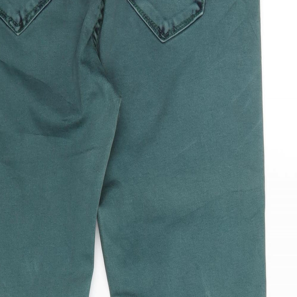 My Christy Womens Green  Denim Skinny Jeans Size 14 L24 in