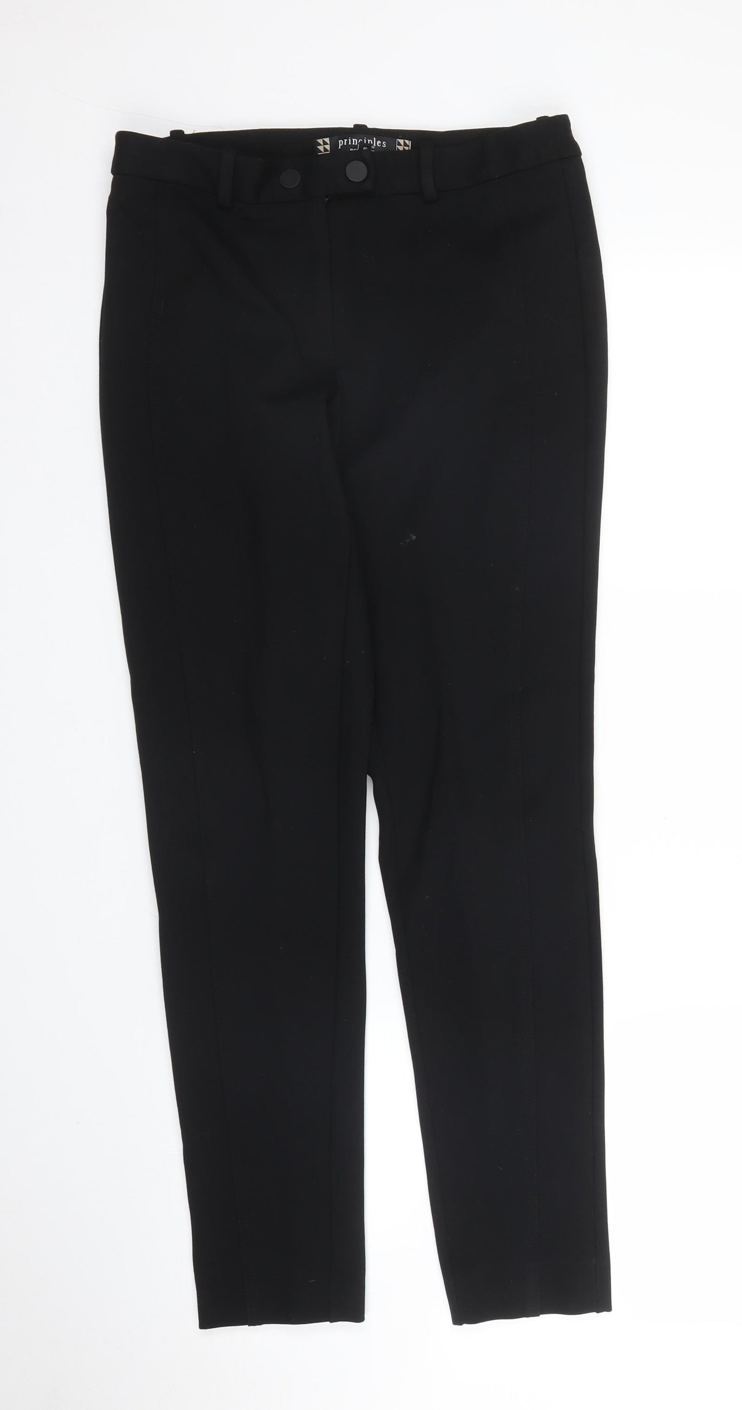 Principles Womens Black   Carrot Trousers Size 8 L27 in