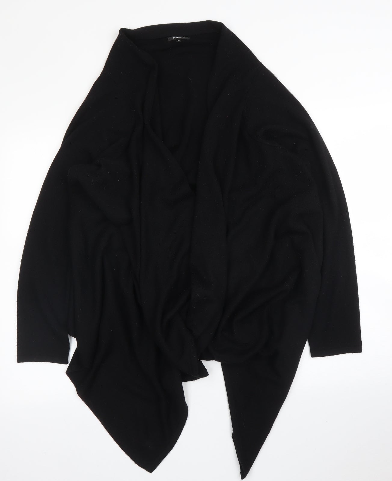 Papaya Womens Black   Cardigan Jumper Size 16