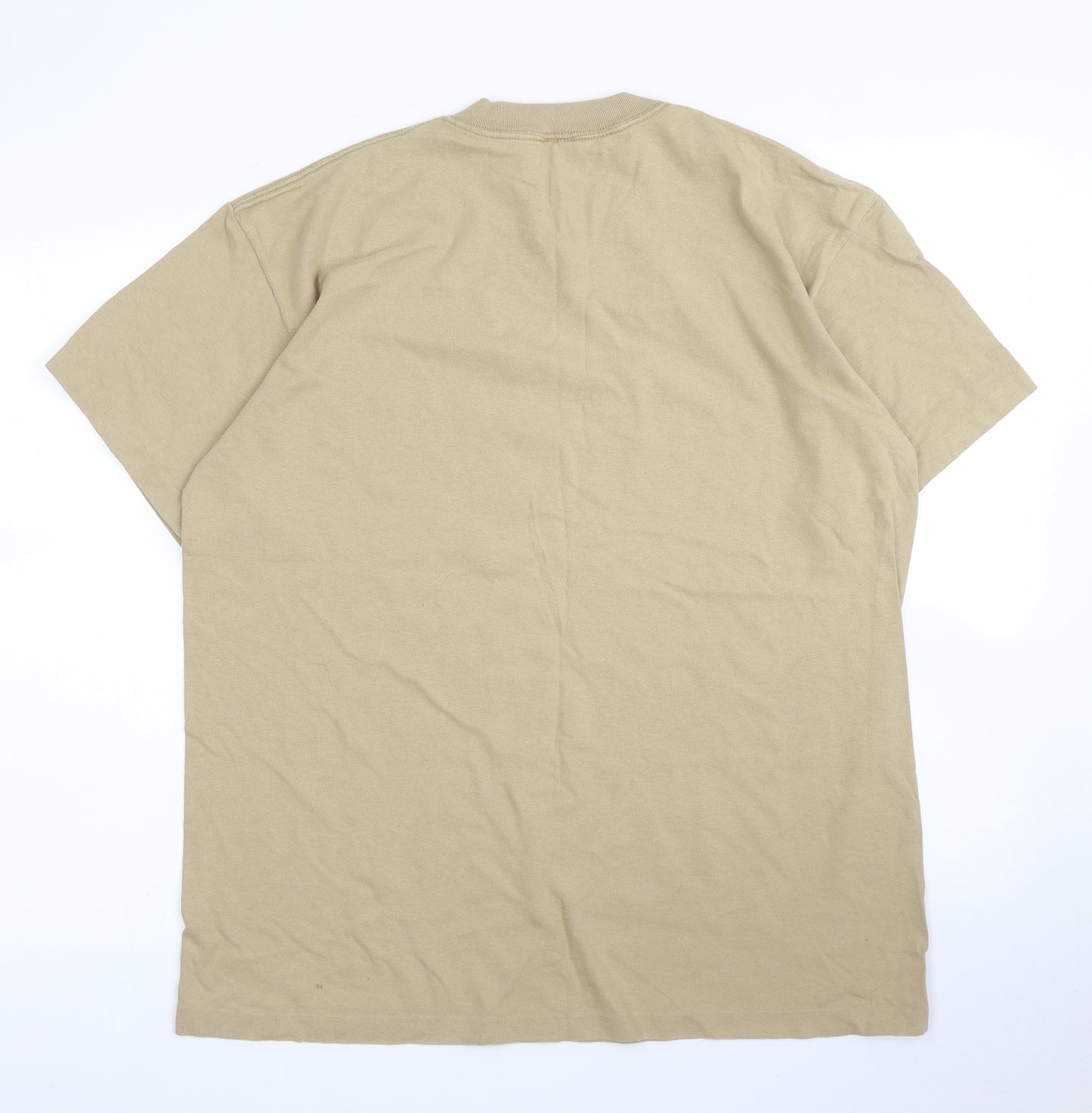 Anvil Mens Beige    T-Shirt Size XL