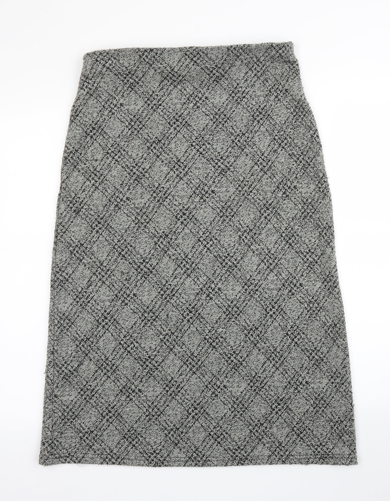 AMARANTO Womens Grey Argyle/Diamond  A-Line Skirt Size 10
