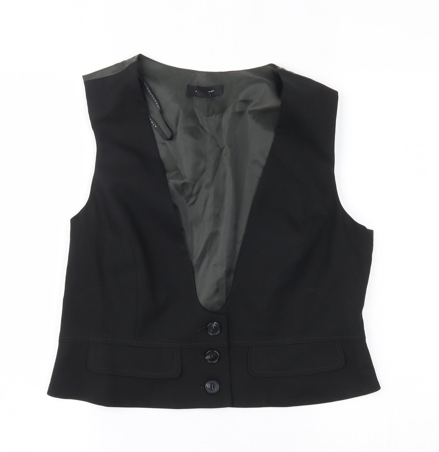 Primark Womens Black    Suit Waistcoat Size 14