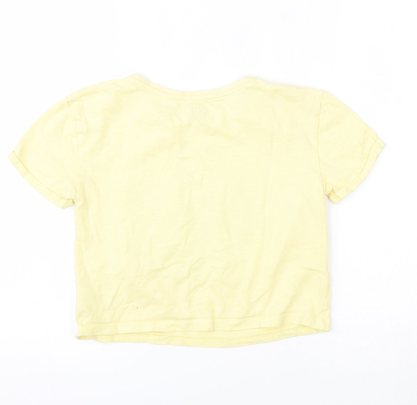 F&F Girls Yellow   Basic T-Shirt Size 8-9 Years
