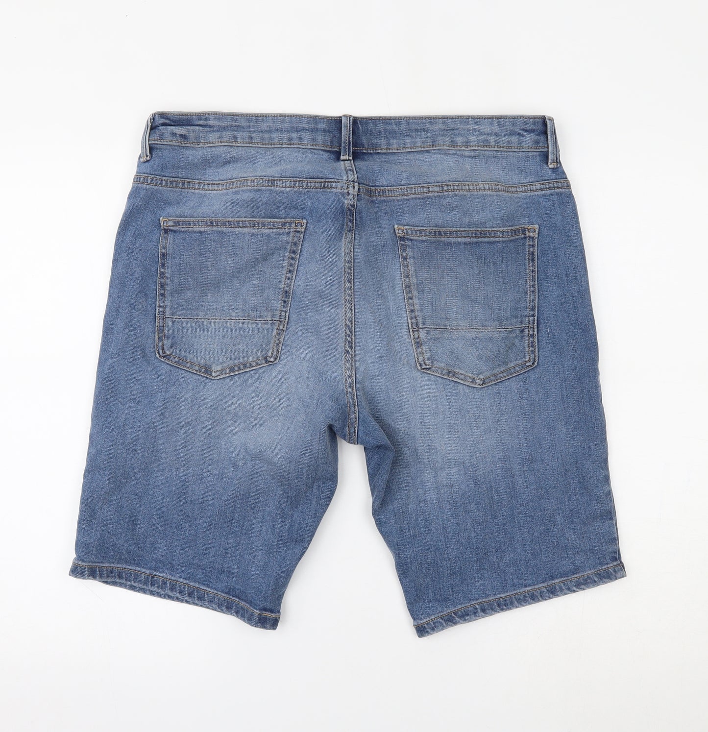 NEXT Mens Blue  Denim Chino Shorts Size 36