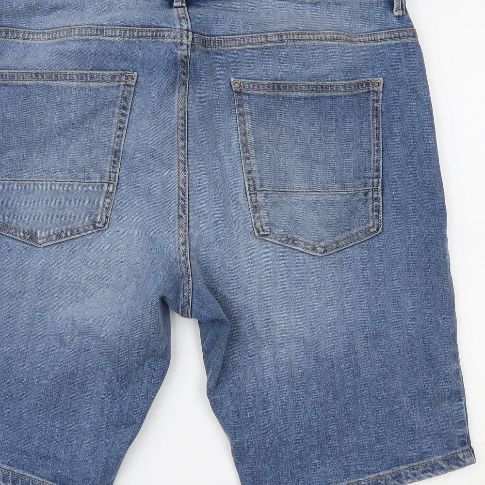 NEXT Mens Blue  Denim Chino Shorts Size 36