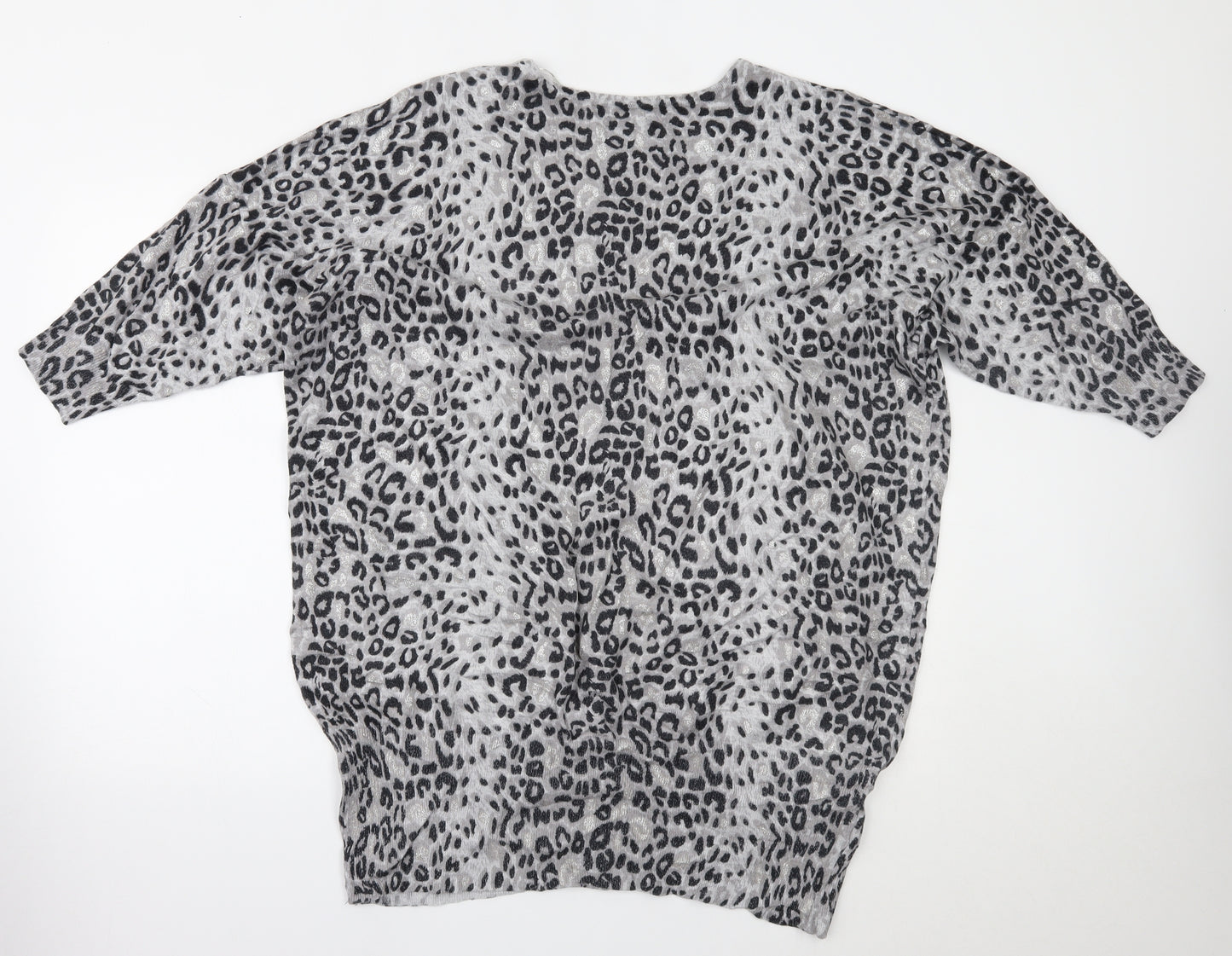 F&F Womens Grey Animal Print  Basic Blouse Size 22