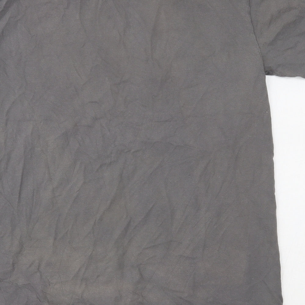Gildan Mens Grey    T-Shirt Size M