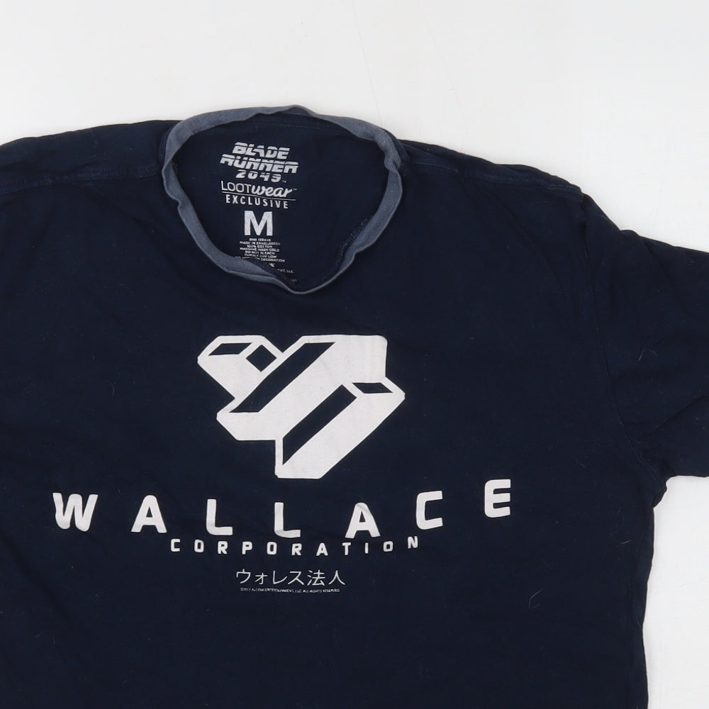 lootwear Mens Blue    T-Shirt Size M