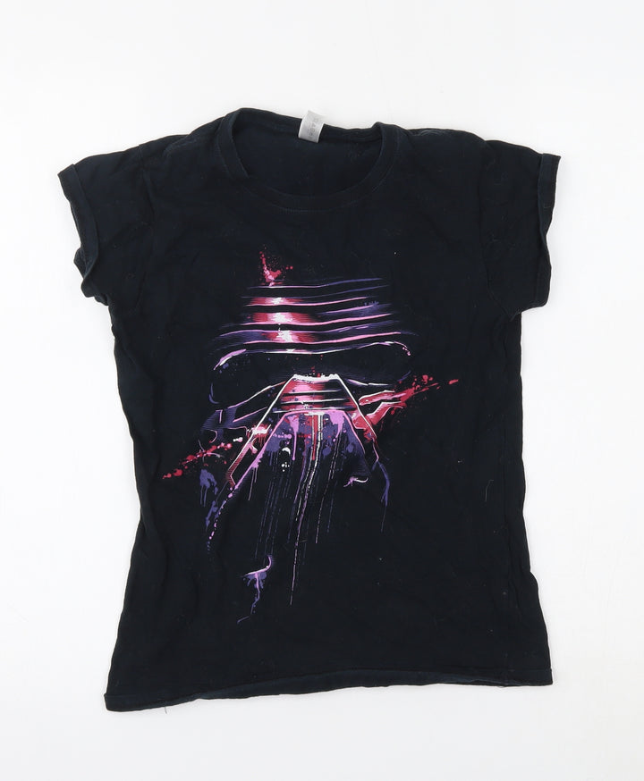 Gildan Womens Black   Basic T-Shirt Size S
