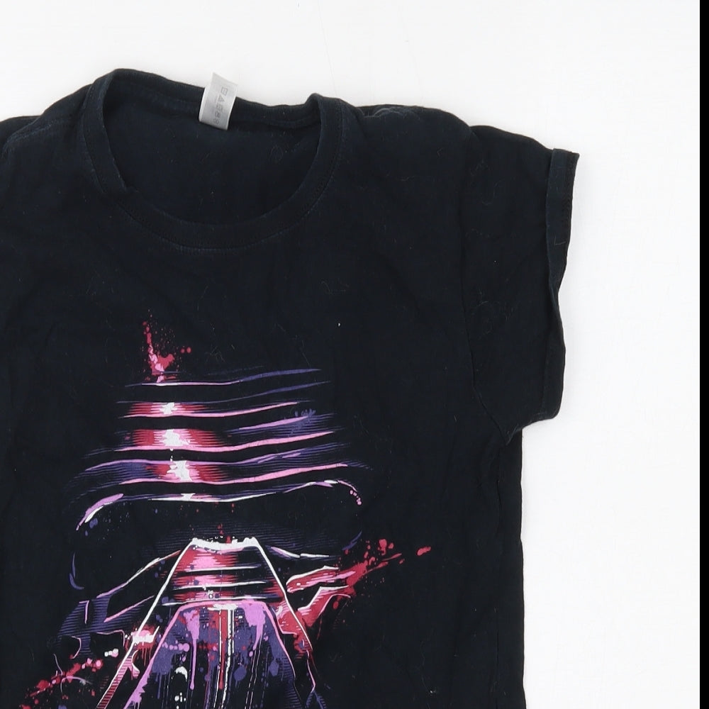 Gildan Womens Black   Basic T-Shirt Size S