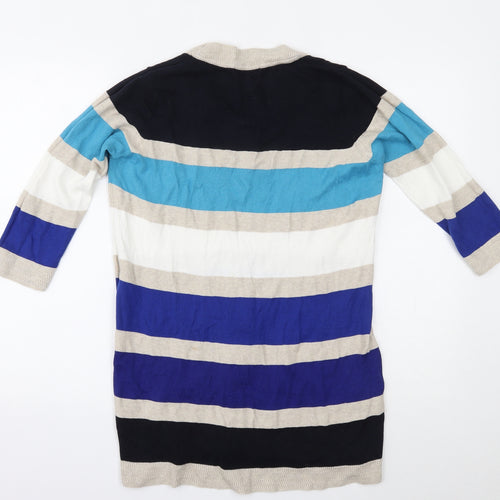 Per Una Womens Blue Striped  A-Line  Size 14