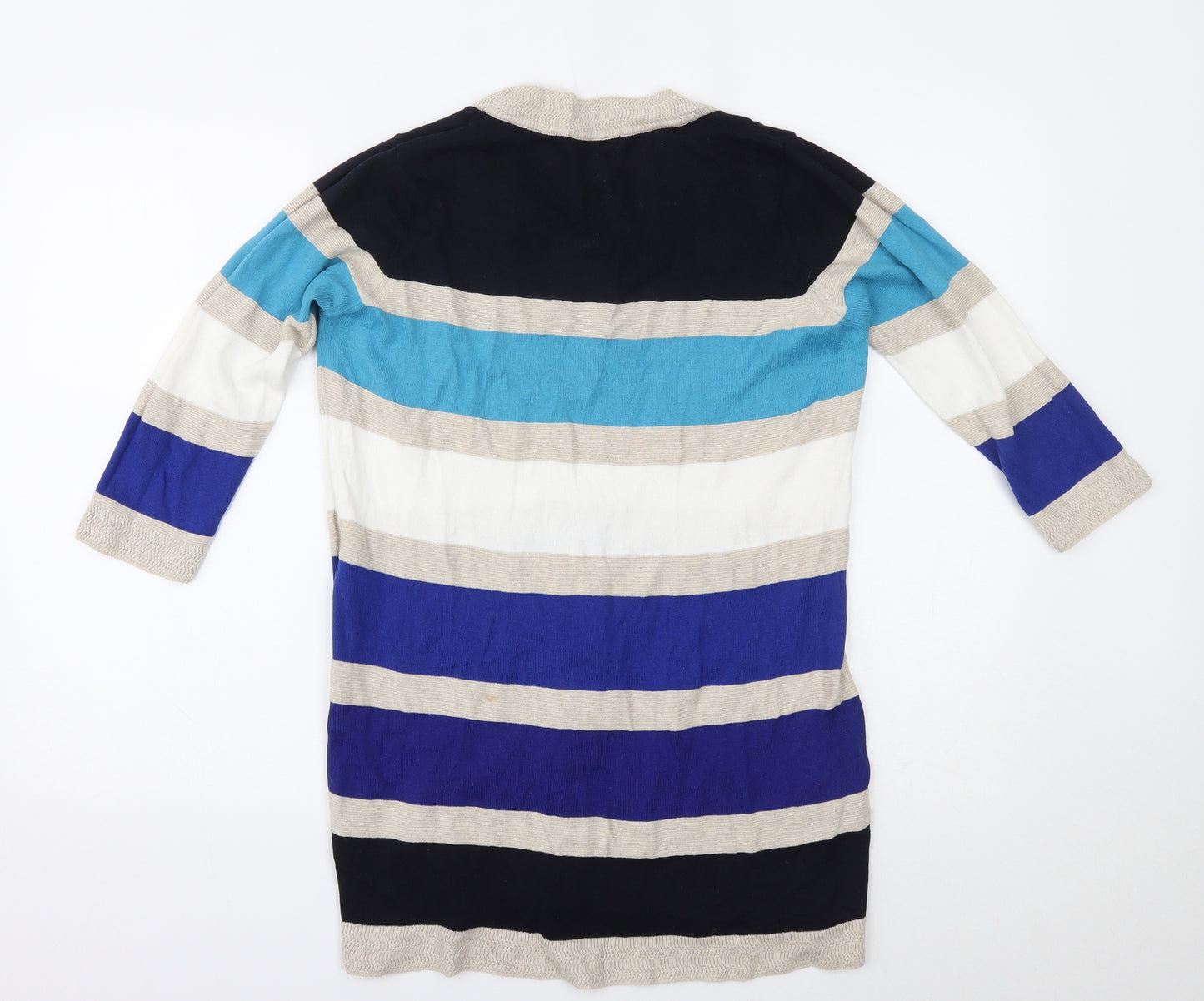 Per Una Womens Blue Striped  A-Line  Size 14