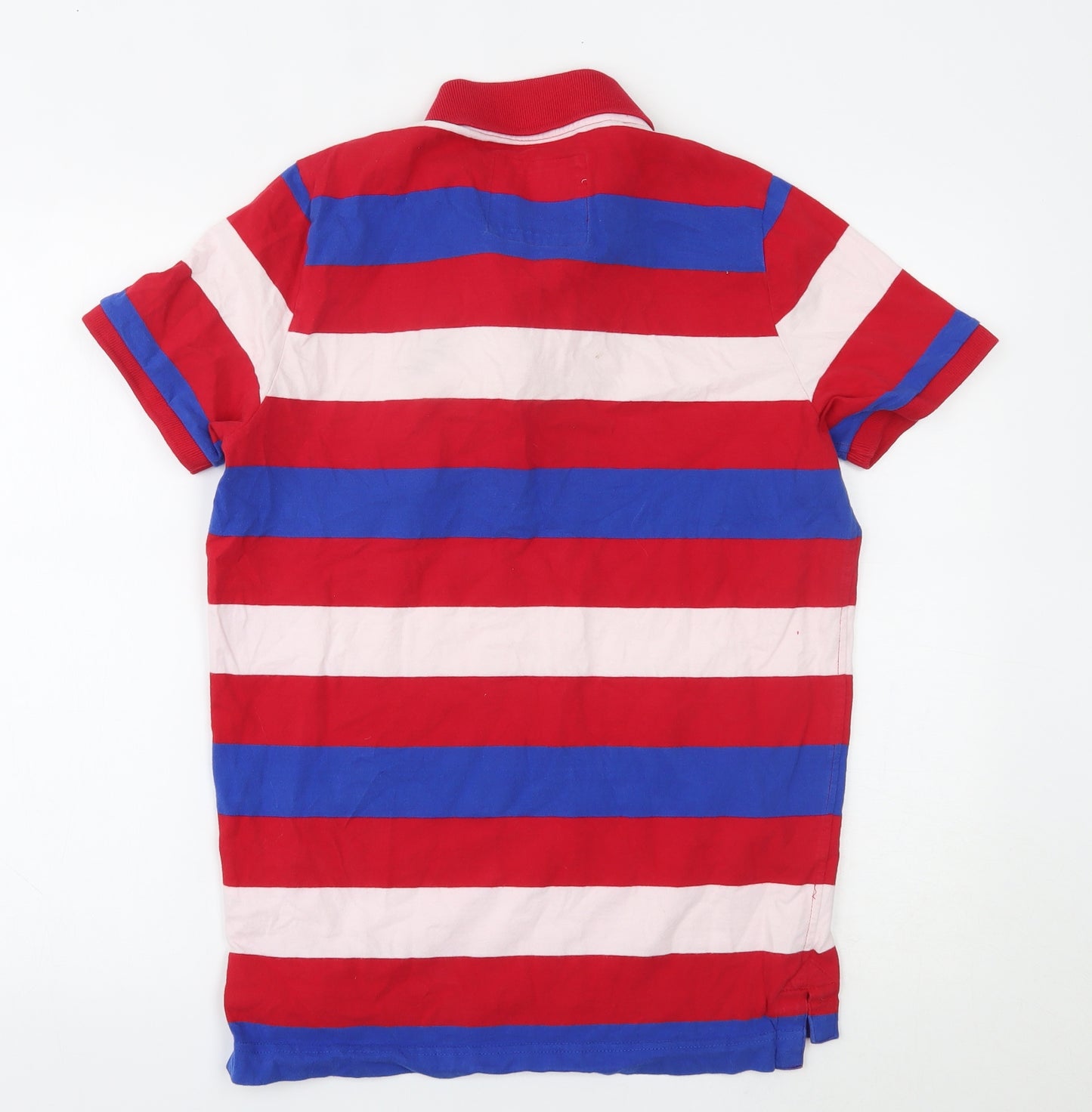 Abercrombie & Fitch Mens Multicoloured Striped   Polo Size L