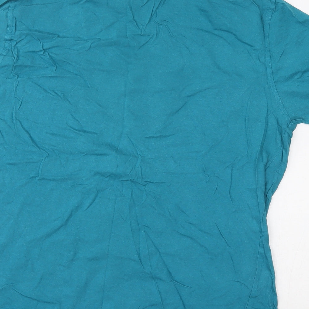 Peacocks Mens Blue    T-Shirt Size L