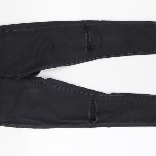 Topshop Womens Grey  Denim Skinny Jeans Size 30 L30 in