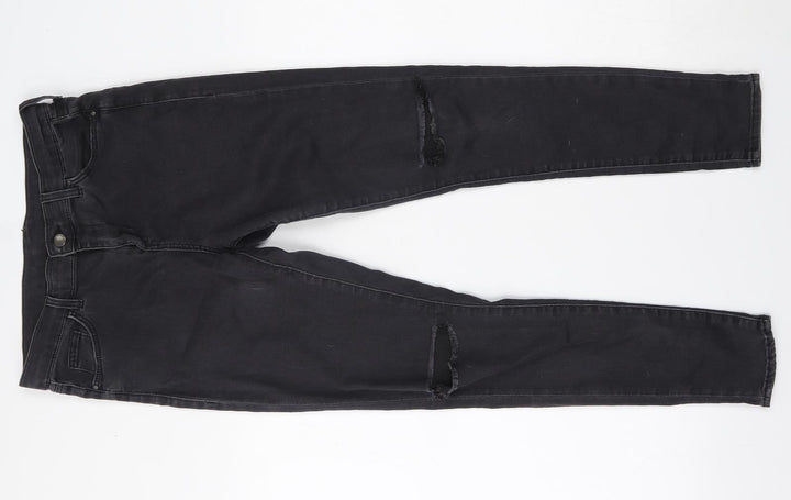 Topshop Womens Grey  Denim Skinny Jeans Size 30 L30 in
