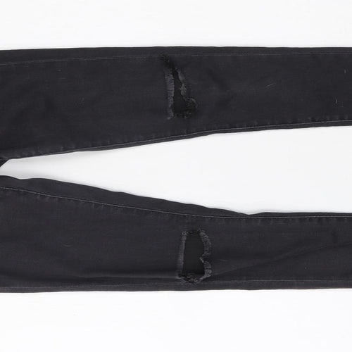 Topshop Womens Grey  Denim Skinny Jeans Size 30 L30 in