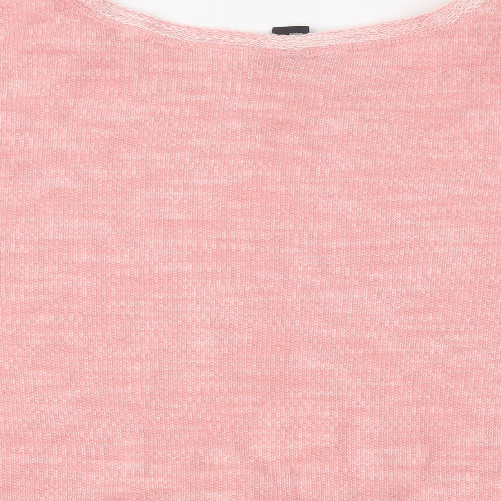H&M Womens Pink   Cropped T-Shirt Size M