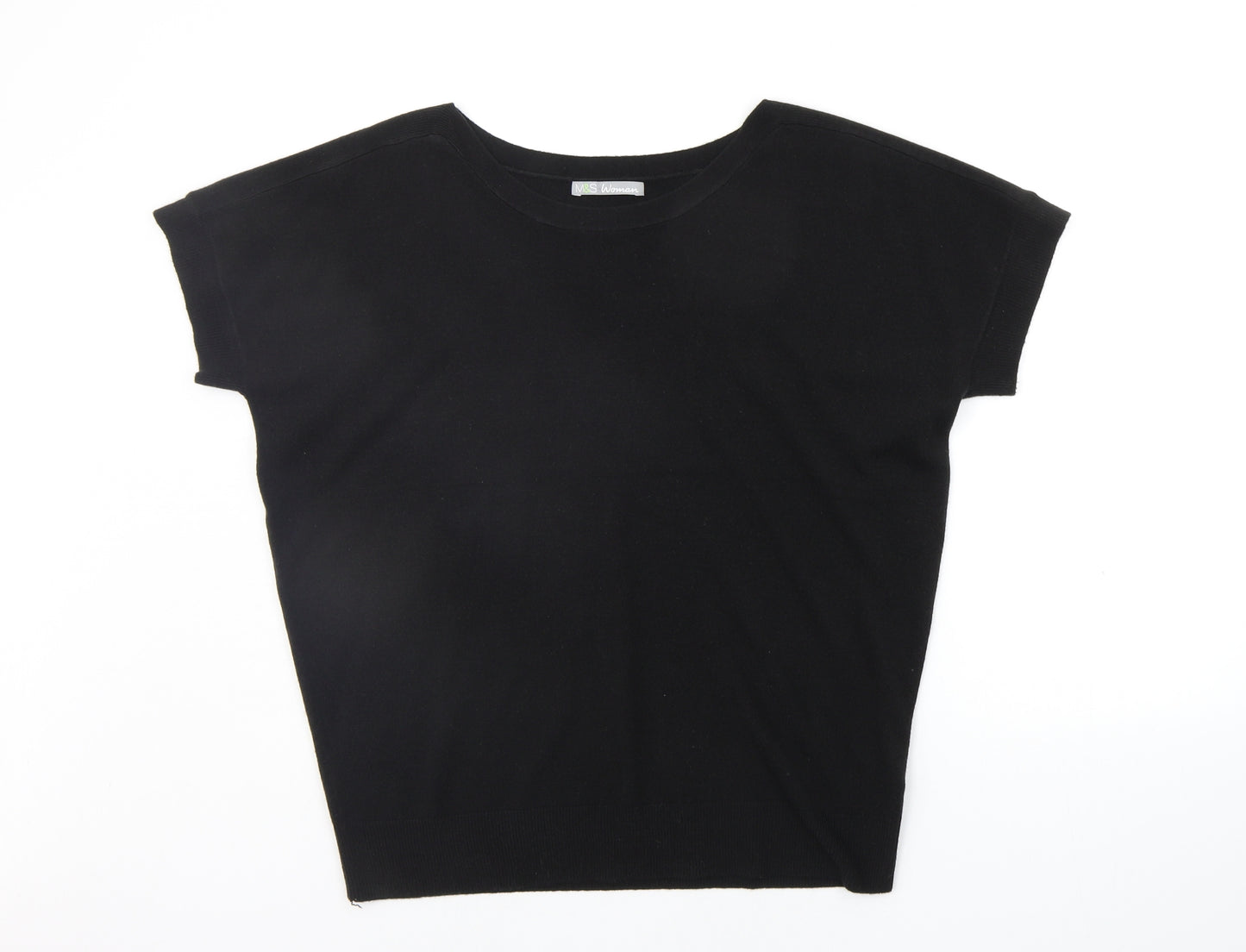Marks and Spencer Womens Black   Pullover Jumper Size 16