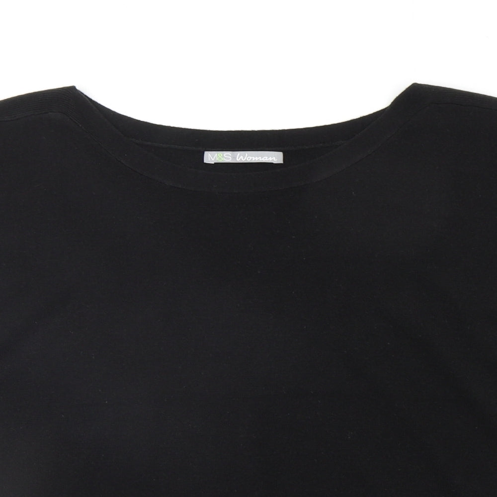 Marks and Spencer Womens Black   Pullover Jumper Size 16