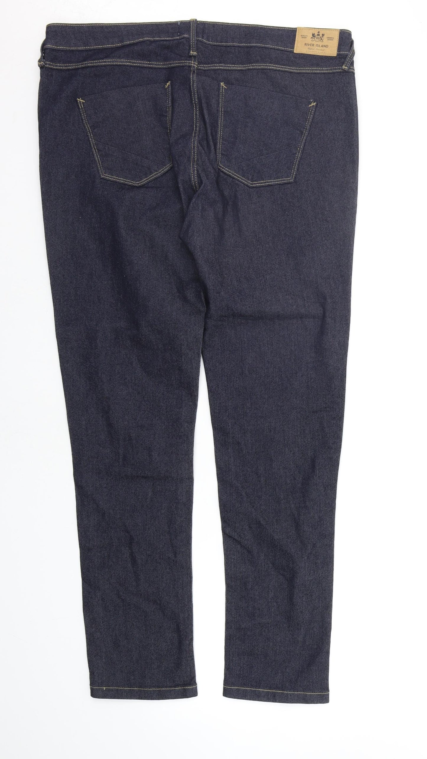 River Island Womens Blue   Straight Jeans Size 18 L29 in